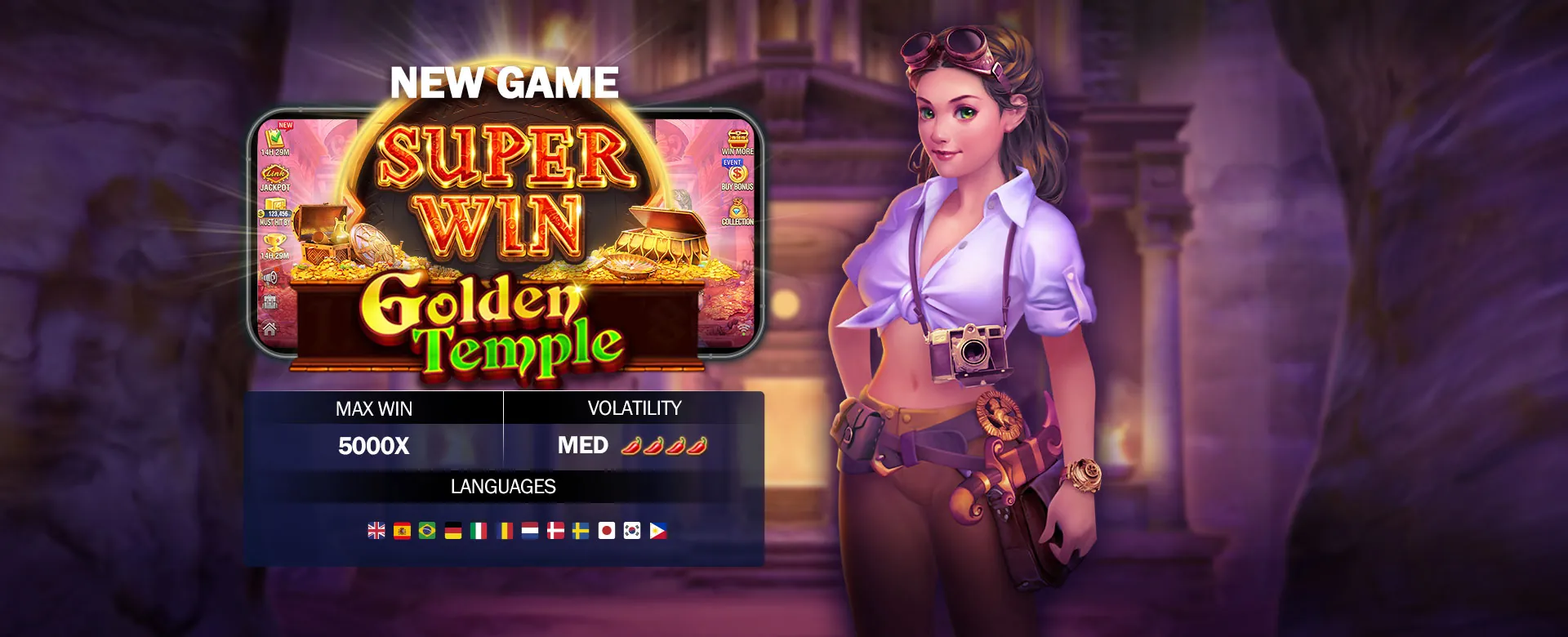 Diwata Barbie themed online casino banner with PHJoin promotions
